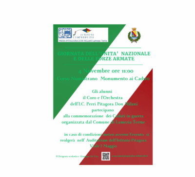 GIORNATA DELL’UNITA’ NAZIONALE E DELLE FORZE ARMATE