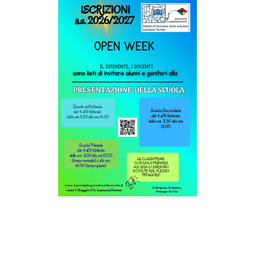 Apertura della scuola e accoglienza delle famiglie.