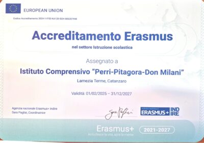 ACCREDITAMENTO ERASMUS nel settore istruzione scolastica
